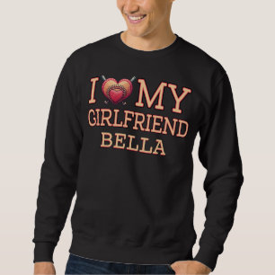 Ich Liebe meine Freundin Baseball Herz Sweatshirt
