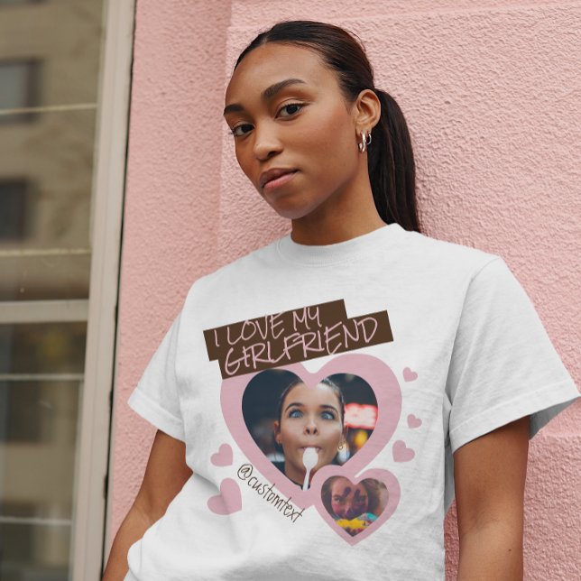 Ich Liebe meine Freundin | Benutzerdefiniertes 2 F T-Shirt (I love my girlfriend)