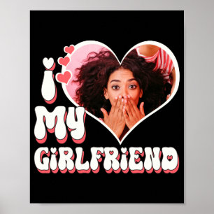 Ich liebe meine Freundin Benutzerdefiniertes schwa Poster