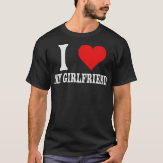 Ich Liebe meine Freundin Big Red Heart Relation T-Shirt