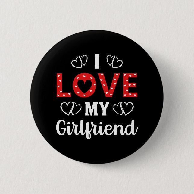 Ich Liebe meine Freundin Button (Vorderseite)