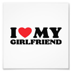 Ich liebe meine Freundin Classic Fotodruck