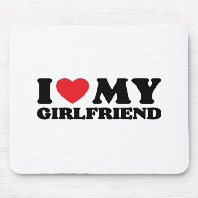 Ich liebe meine Freundin Classic Mousepad (Vorne)