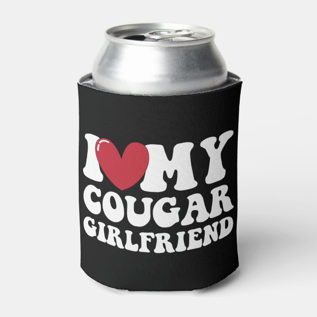 Ich Liebe meine Freundin Cougar Dosenkühler (Kanne Vorderseite)