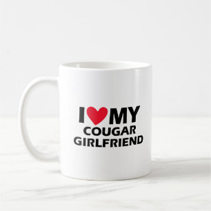 Ich Liebe meine Freundin Cougar Kaffeetasse