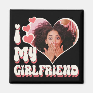 Ich Liebe meine Freundin Custom Black Magnet