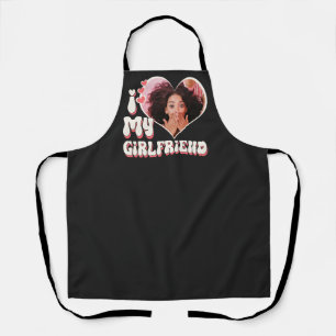 Ich Liebe meine Freundin Custom Black Schürze