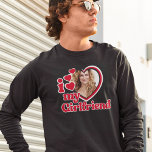 Ich Liebe meine Freundin Custom Black T-Shirt<br><div class="desc">I Liebe My Girlfriend Shirt - Hochladen eines Fotos für das Innere</div>