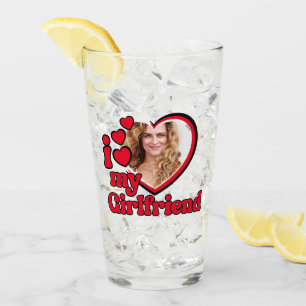 Ich Liebe meine Freundin Custom Glas