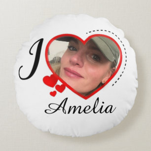 Ich Liebe Meine Freundin Custom Personalisiert Rundes Kissen