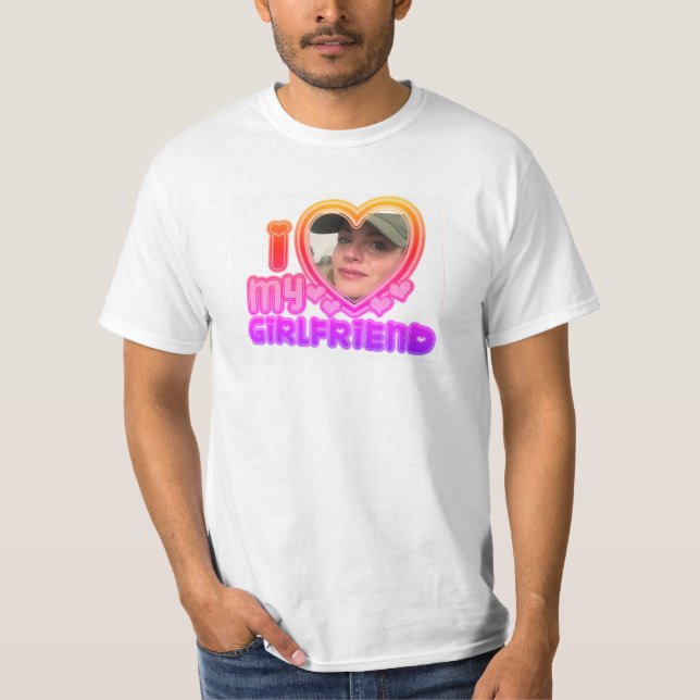 Ich Liebe Meine Freundin Custom Personalisiert Shi T-Shirt (Vorderseite)