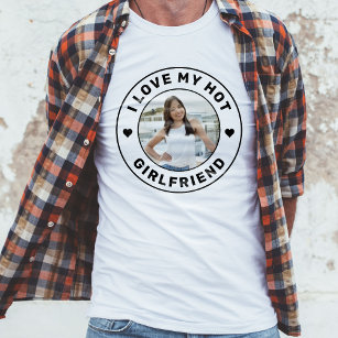 Ich Liebe Meine Freundin Einfaches Personalisierte T-Shirt
