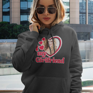 Ich Liebe meine Freundin Foto Black Hoodie