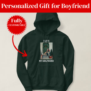 Ich liebe meine Freundin Foto Pullover Hoodie