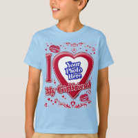 Ich Liebe meine Freundin Foto Red Hearts Light Blu