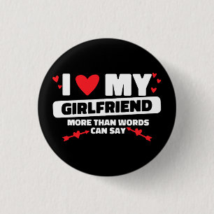 ich liebe meine Freundin herzlich Button