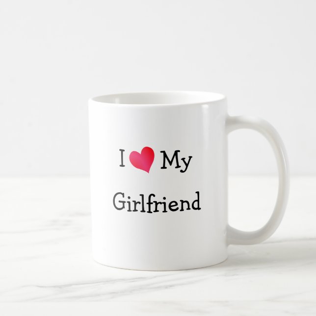Ich Liebe meine Freundin Kaffeetasse (Rechts)