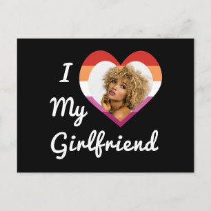 Ich Liebe meine Freundin Lesbian Prix Custom Foto Postkarte