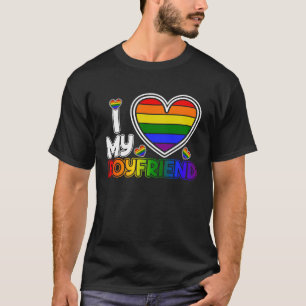 Ich Liebe meine Freundin LGBT Herz Paare übereinst T-Shirt
