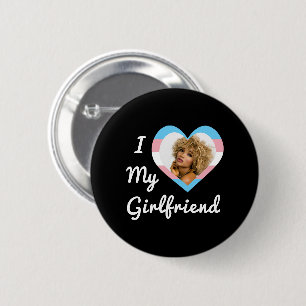 Ich liebe meine Freundin LGBT Trans Stolz Benutzer Button