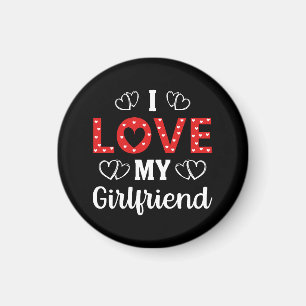Ich Liebe meine Freundin Magnet