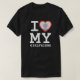 Ich Liebe meine Freundin mehr als je Foto T - Shir T-Shirt (Design vorne)