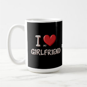 Ich Liebe meine Freundin Perfect Art Zuneigung zu  Kaffeetasse