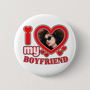 Ich Liebe Meine Freundin Personalisiert Foto Button