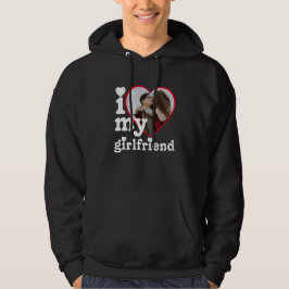 Ich Liebe Meine Freundin Personalisiert Foto Hoodie