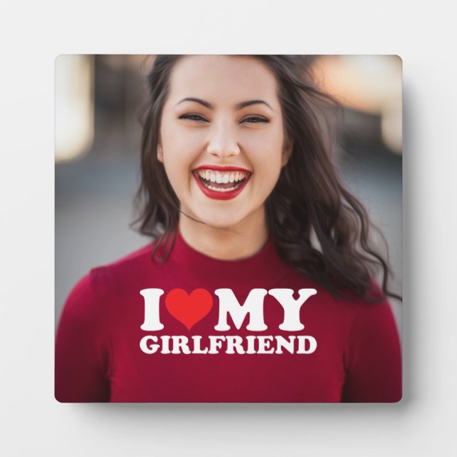 Ich Liebe Meine Freundin Personalisiert Foto Keepa Fotoplatte (Vorderseite)