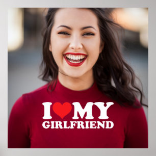Ich Liebe Meine Freundin Personalisiert Foto Keepa Poster