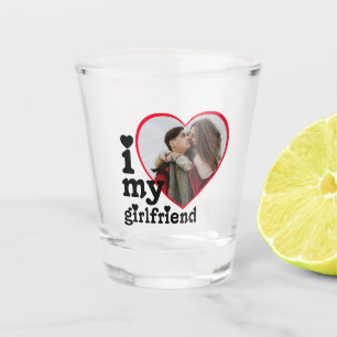 Ich Liebe Meine Freundin Personalisiert Foto Schnapsglas