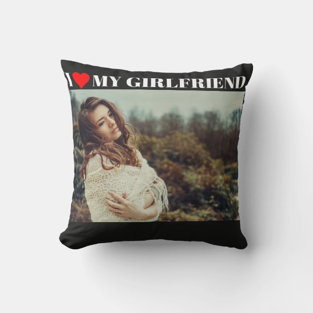 Ich Liebe Meine Freundin Personalisiert  Kissen (Vorderseite)