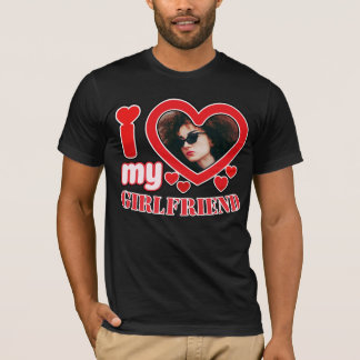 Ich Liebe Meine Freundin Personalisiert T-Shirt