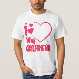 Ich Liebe meine Freundin Red Heart Custom T-Shirt