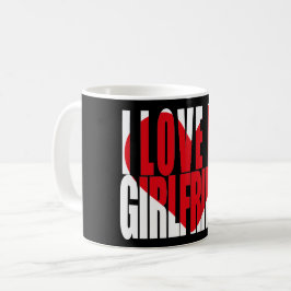 Ich Liebe meine Freundin Red Heart Kaffeetasse