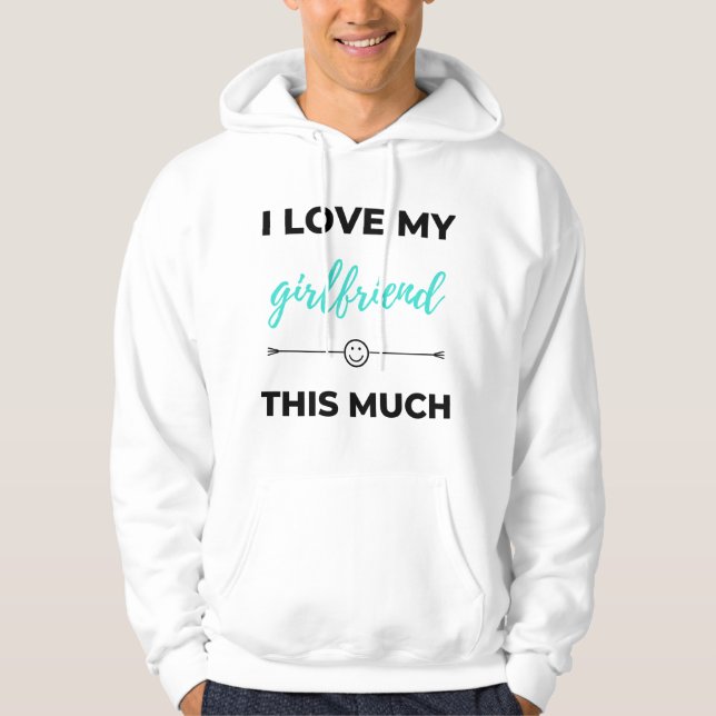 Ich Liebe meine Freundin so schwarz Hoodie (Vorderseite)