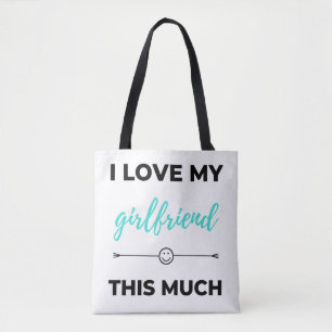 Ich Liebe meine Freundin so schwarz Tasche