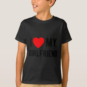 Ich liebe meine Freundin süße passende Valentinsta T-Shirt
