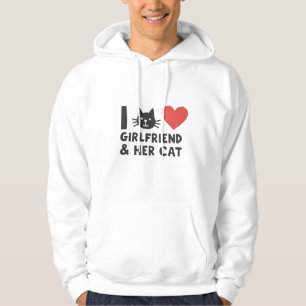 Ich Liebe meine Freundin und ihre Katze" Herren Ho Hoodie