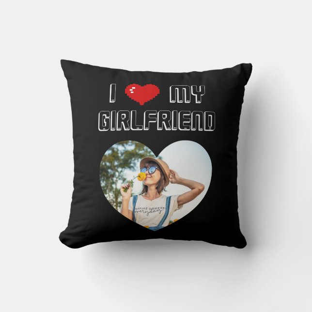  Ich Liebe meine Freundin Valentine's Day Geschenk Kissen (Vorderseite)