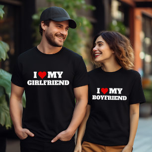 Ich Liebe meine Freundin Valentine's Day Heart T-Shirt