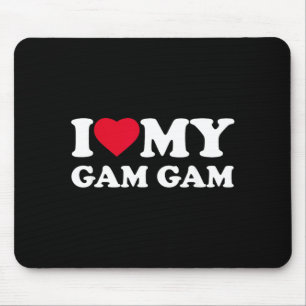 Ich liebe meine Gam-Gam Heart Family Oma Gamgam Mousepad