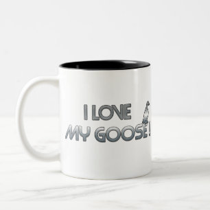 Ich Liebe meine Gans Zweifarbige Tasse