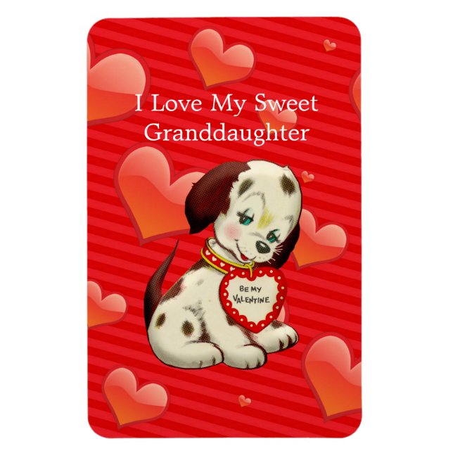 Ich Liebe meine Grandtochter... Valentine wünscht  Magnet (Vertikal)