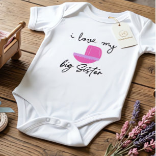 Ich liebe meine große Schwester Baby Strampler