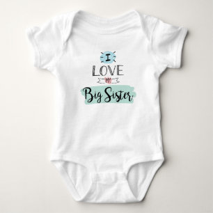 Ich liebe meine große süße Schwester Baby Strampler
