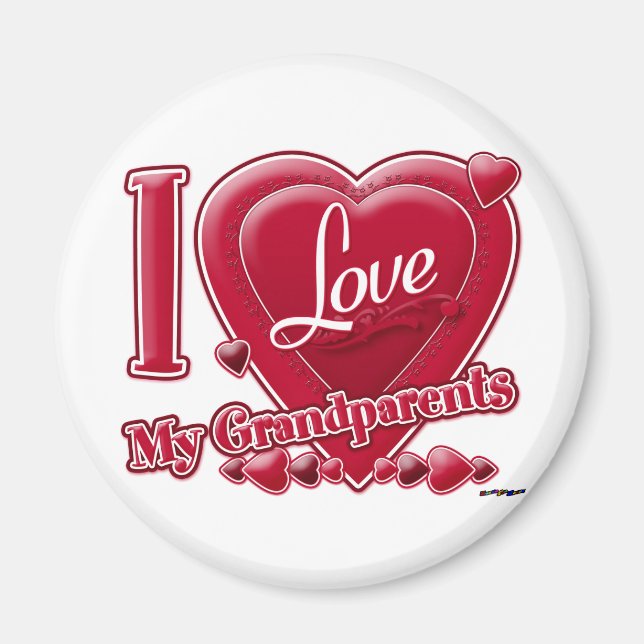 Ich Liebe meine Großeltern Magnet (Vorne)