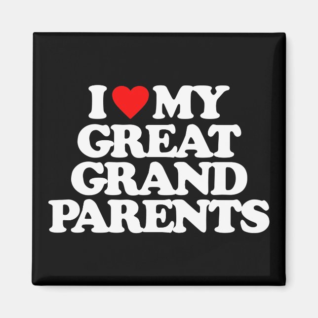 ICH LIEBE MEINE GROSSEN GROSSELTERN MAGNET (Vorne)