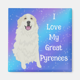 Ich Liebe meine großen Pyrenäen Magnet